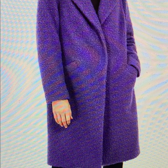 Alfani Textured Boucle  Coat 🧥 in Bold Purple - Picture 5 of 9